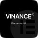 Vinance - Financial Consulting Elementor Template Kit - ThemeForest Item for Sale